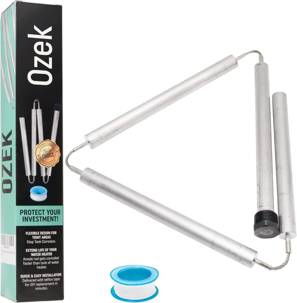 Ozek flexible anode rod for home water heaters